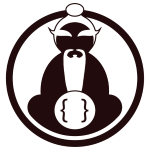 Logo: old man medidating